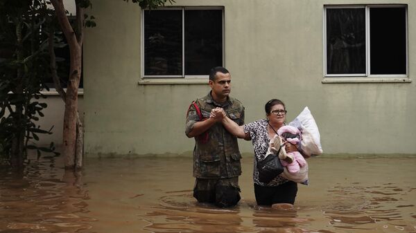 Inundaciones en el sur de Brasil - Sputnik Mundo