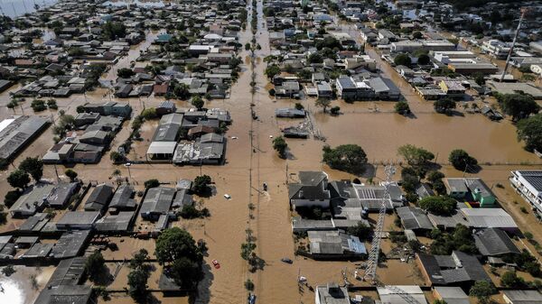 Consecuencias de las lluvias en el sur de Brasil - Sputnik Mundo