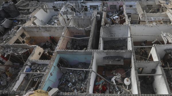 Secuelas de los bombardeos de Israel contra Rafah - Sputnik Mundo