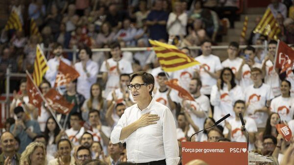 Salvador Illa, candidato del PSC a la presidencia de la Generalitat de Cataluña - Sputnik Mundo