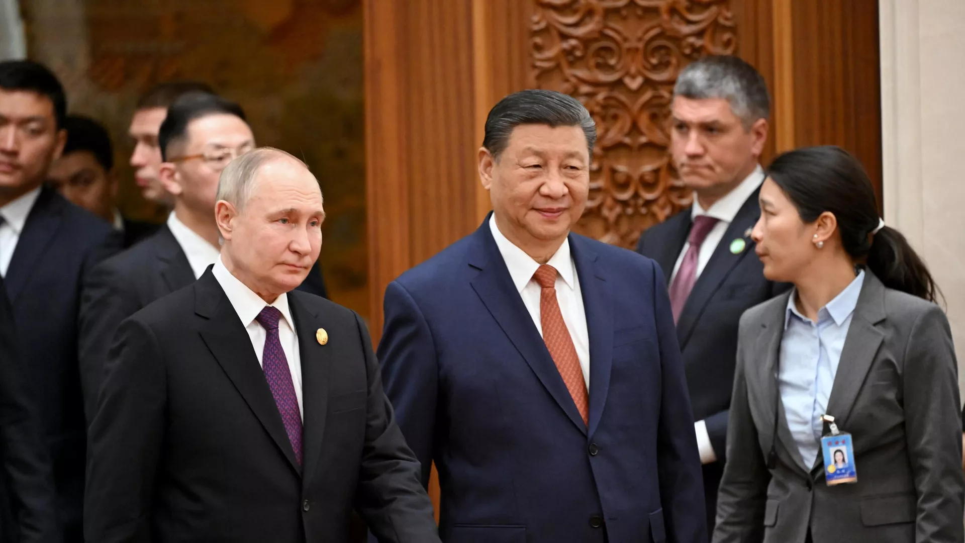 El presidente ruso, Vladímir Putin, y su homólogo chino, Xi Jinping, en Pekín, el 16 de mayo  - Sputnik Mundo, 1920, 16.05.2024