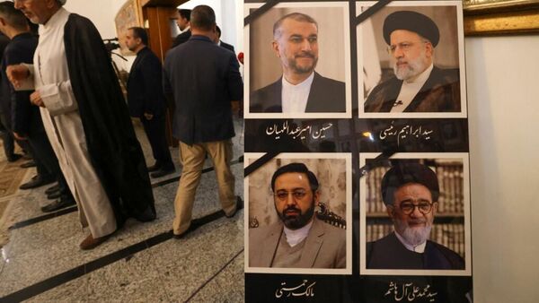 El presidente de Irán, Ebrahim Raisi, y una comitiva de funcionarios, murieron en un accidente de helicóptero el 19 de mayo. - Sputnik Mundo