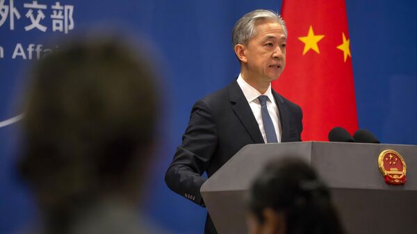 Wang Wenbin, el portavoz del Ministerio de Exteriores de China - Sputnik Mundo