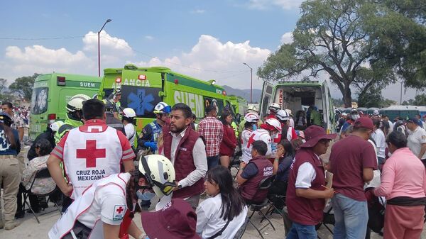 Caída de lona en cierre de campaña en Xonacatlán, Edomex - Sputnik Mundo