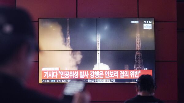 Un lanzamiento de un cohete norcoreano (archivo) - Sputnik Mundo