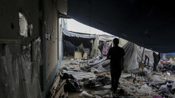 La situación en la ciudad de Rafah, Franja de Gaza - Sputnik Mundo
