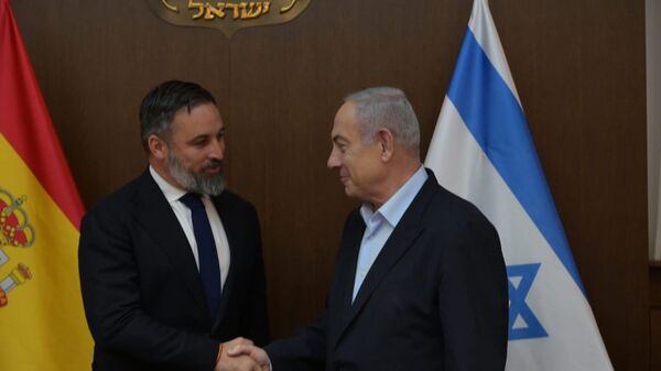 Santiago Abascal y Benjamin Netanyahu, en Jerusalén - Sputnik Mundo
