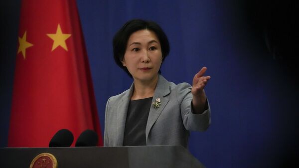 La portavoz del Ministerio de Exteriores de China, Mao Ning - Sputnik Mundo