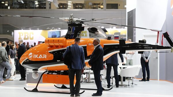 Helicóptero no tripulado SH-450 en HeliRussia - Sputnik Mundo
