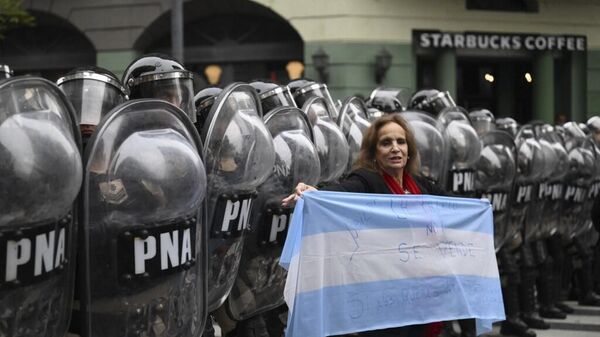 Manifestaciones en Argentina  - Sputnik Mundo