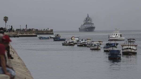 La fragata Almirante Gorshkov llegó a La Habana en visita oficial - Sputnik Mundo