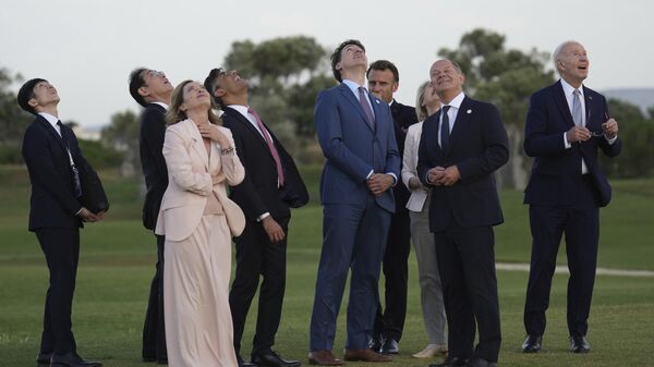 Líderes de países en la cumbre del G7 en Italia - Sputnik Mundo