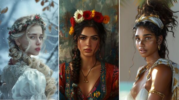 La típica belleza femenina de Rusia, México, Brasil, según la inteligencia artificial  - Sputnik Mundo
