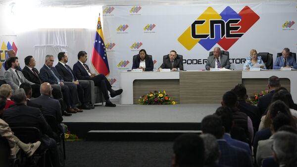 Firma del acuerdo para reconocer los resultados electorales en Venezuela - Sputnik Mundo