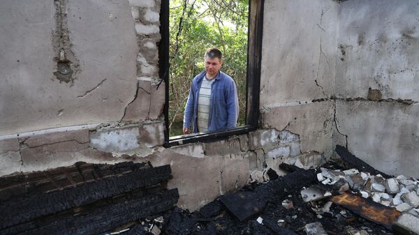 Consecuencias del bombardeo ucraniano en la región de Donetsk - Sputnik Mundo
