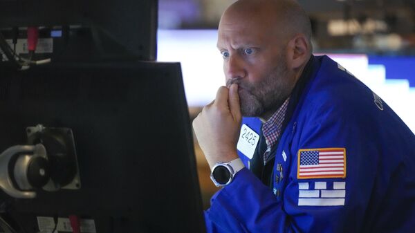 Traders trabajando en la Bolsa de Nueva York - Sputnik Mundo