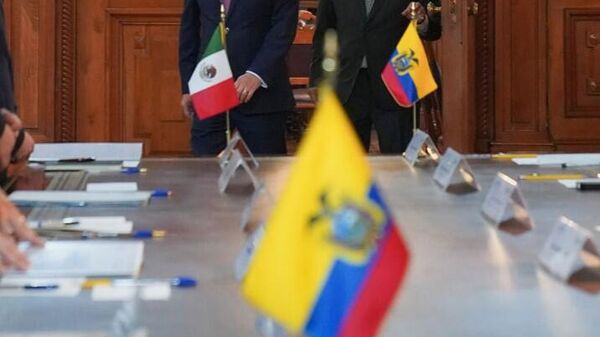 El vínculo bilateral entre México y Ecuador atraviesa una de sus peores etapas en la actualidad. - Sputnik Mundo