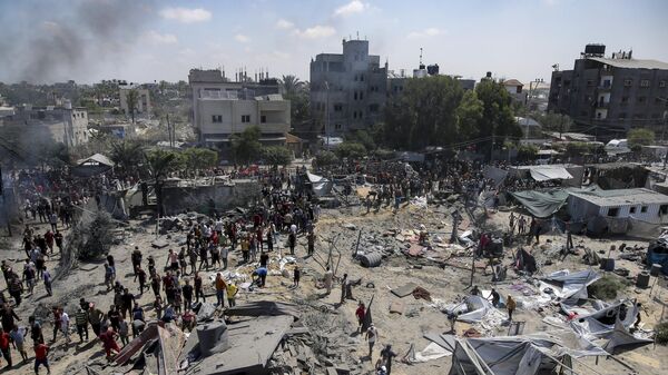Daños en Gaza causados por un bombardeo israelí - Sputnik Mundo