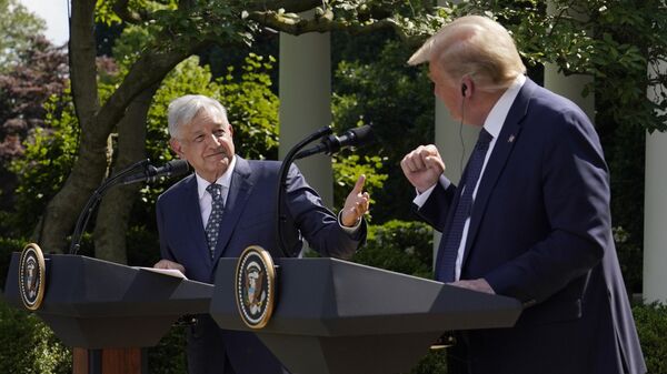 Andrés Manuel López Obrador y Donald Trump - Sputnik Mundo