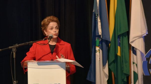 La presidenta del Nuevo Banco de Desarrollo (NBD) y expresidenta de Brasil, Dilma Rousseff, interviene en el evento del G20, Estados del Futuro, el 22 de julio de 2024. - Sputnik Mundo