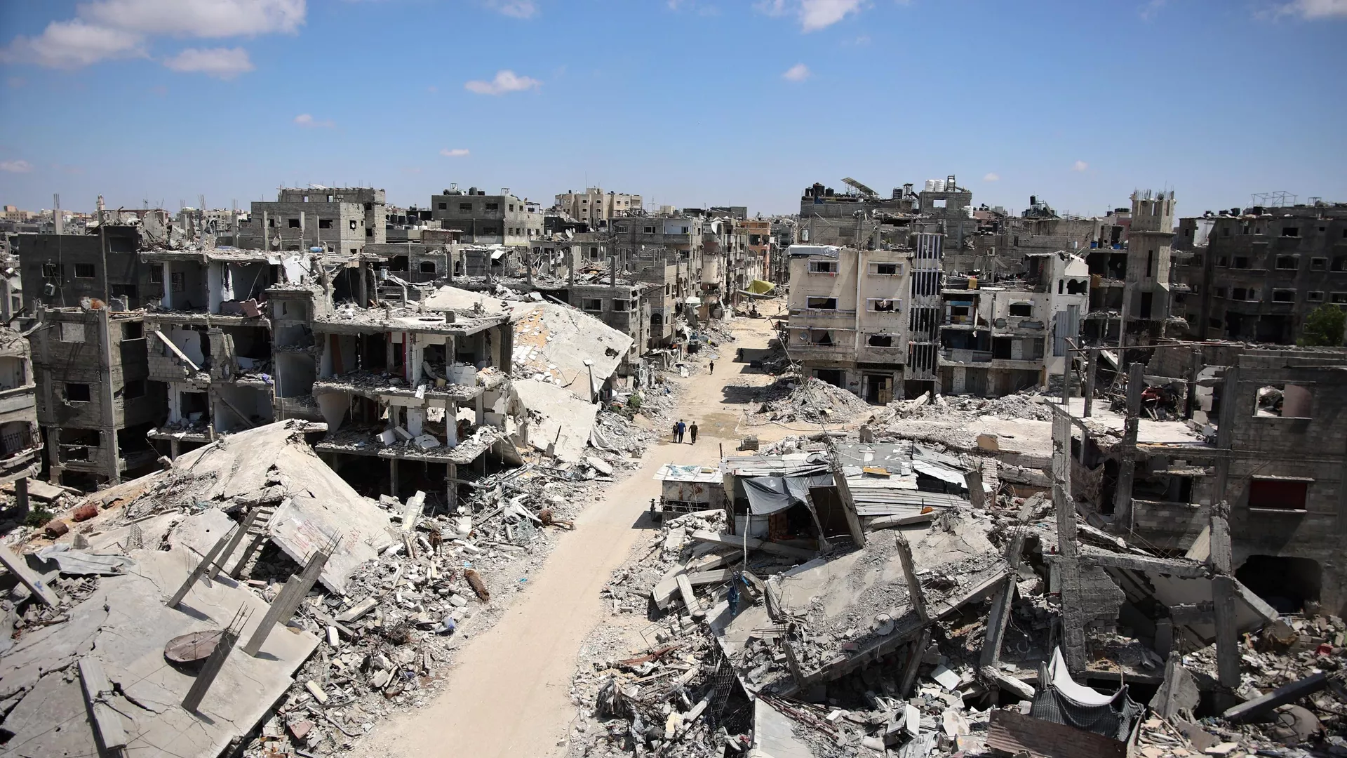La destrucción en el norte de la Franja de Gaza como consecuencia de los ataques israelíes - Sputnik Mundo, 1920, 01.08.2024
