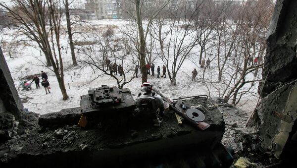 La situación en Donetsk (archivo) - Sputnik Mundo