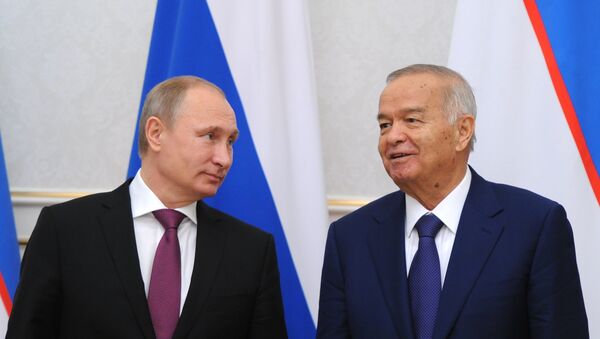 Presidente de Rusia, Vladímir Putin, y presidente de Uzbekistán, Islam Karímov - Sputnik Mundo