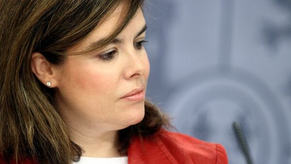 Soraya Sáenz de Santamaría, vicepresidenta del Gobierno de España - Sputnik Mundo