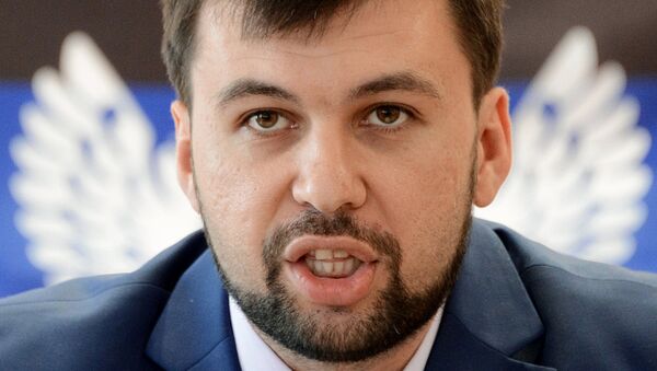 Denis Pushilin, representante oficial de la autoproclamada República Popular de Donetsk - Sputnik Mundo