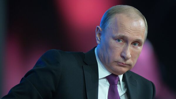 Vladímir Putin, celebró una rueda de prensa anual durante la cual declaró que Rusia está dispuesta a recibir en Moscú a cualquier representante del Gobierno georgiano - Sputnik Mundo
