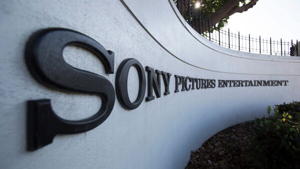 A logo is pictured outside Sony Pictures Studios in Culver City, California December 19, 2014 - Sputnik Mundo