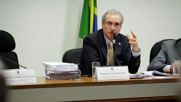 Eduardo Cunha, presidente del Congreso Nacional de Brasil y miembro el Partido del Movimiento Democrático de Brasil - Sputnik Mundo