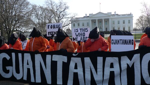 Manifestantes en Washington piden el cierre de Guantánamo - Sputnik Mundo