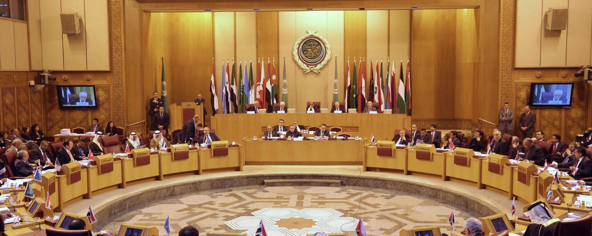 A general view of the Arab League Foreign Ministers emergency meeting at the League's headquarters in Cairo January 15, 2015. - Sputnik Mundo, 1920, 17.04.2019