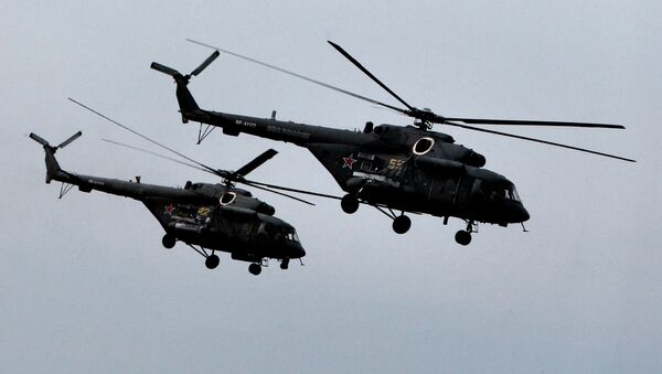 Helicópteros de asalto Mi-8AMTSh (Terminator) - Sputnik Mundo