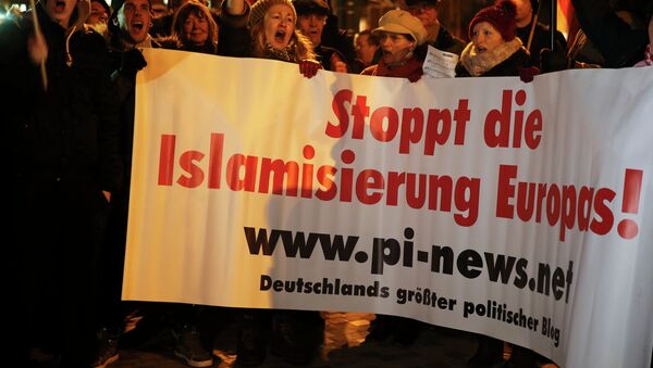 Manifestación antiislamista en Alemania - Sputnik Mundo