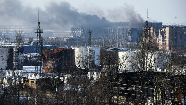 Situación cerca del auropuerto de Donetsk - Sputnik Mundo