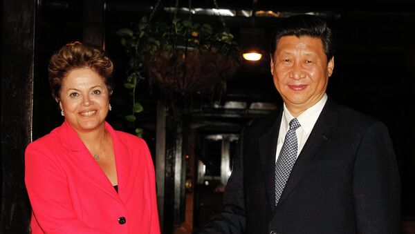 Dilma Rousseff , Xi Jinping - Sputnik Mundo