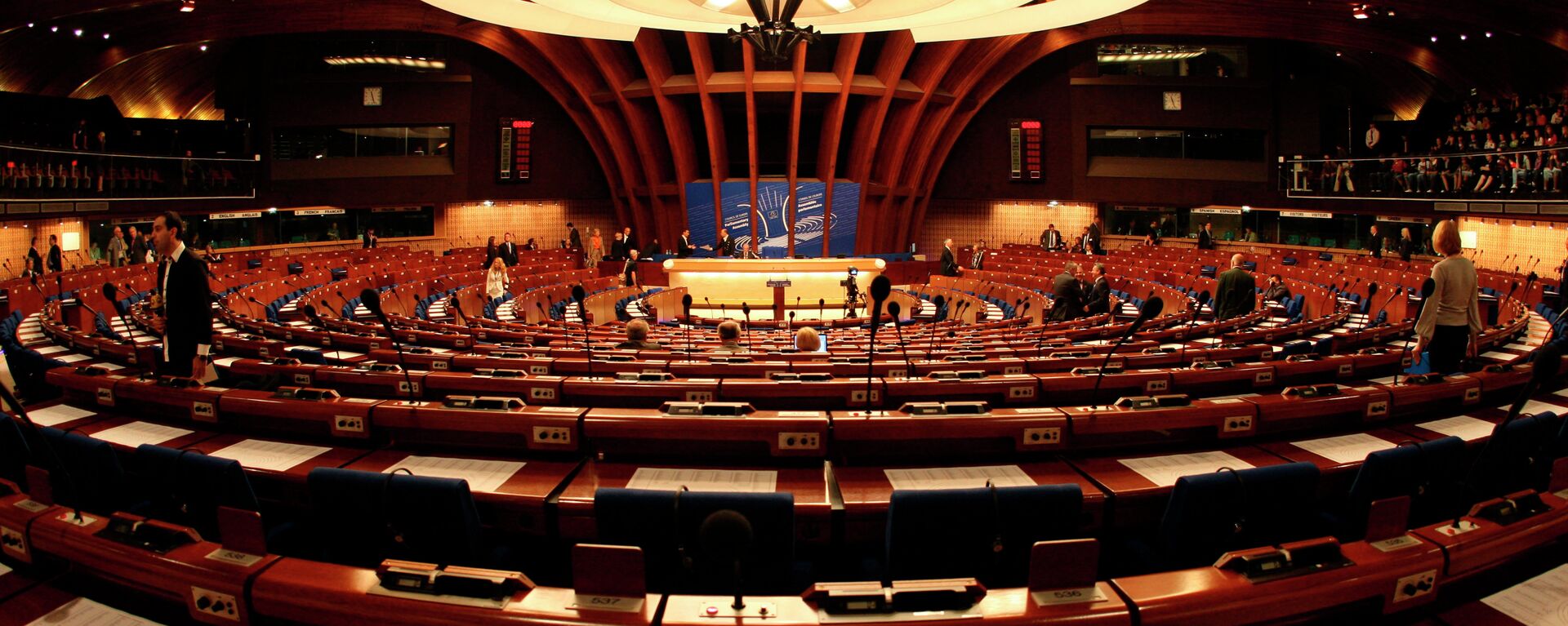 General view of the plenary room of the Council of Europe in Strasbourg, eastern France - Sputnik Mundo, 1920, 26.01.2022