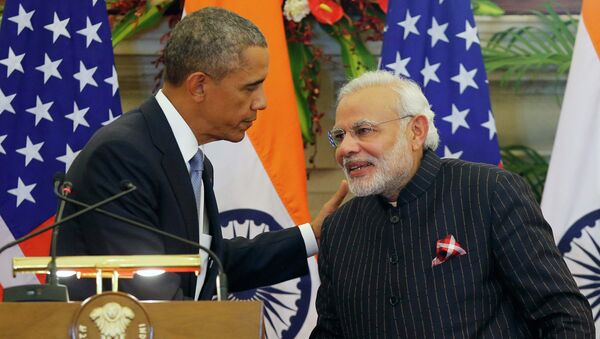 U.S. President Barack Obama and India's Prime Minister Narendra Modi - Sputnik Mundo