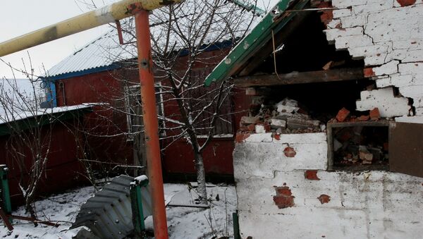 Aftermath of Donetsk shelling by Ukrainian army - Sputnik Mundo