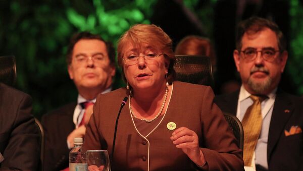 Michele Bachelet, presidenta de Chile - Sputnik Mundo