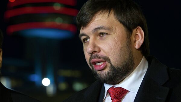 Denís Pushilin, representante de la autoproclamada República Popular de Donetsk - Sputnik Mundo