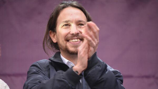 Pablo Iglesias, líder del partido de izquierda Podemos - Sputnik Mundo