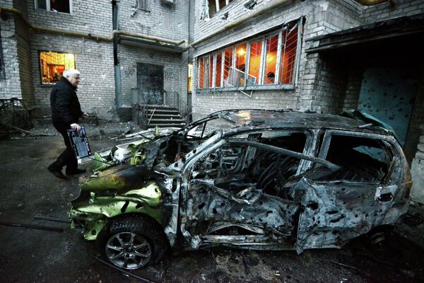 Donetsk después de los ataques del domingo - Sputnik Mundo