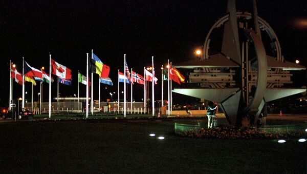 Banderas de los países miembros de la OTAN - Sputnik Mundo