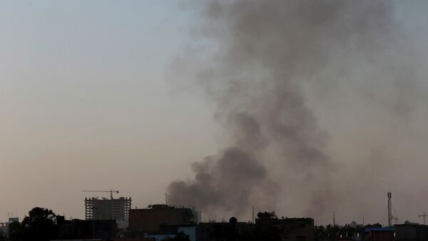 Air near Benghazi port, where there are violent clashes, in Benghazi February 7, 2015 - Sputnik Mundo