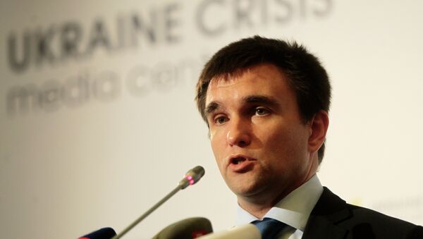 El ministro de Asuntos Exteriores de Ucrania, Pavló Klimkin - Sputnik Mundo