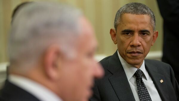 Benjamín Netanyahu, primer ministro de Israel,  y Barack Obama, presidente de EEUU (Archivo) - Sputnik Mundo