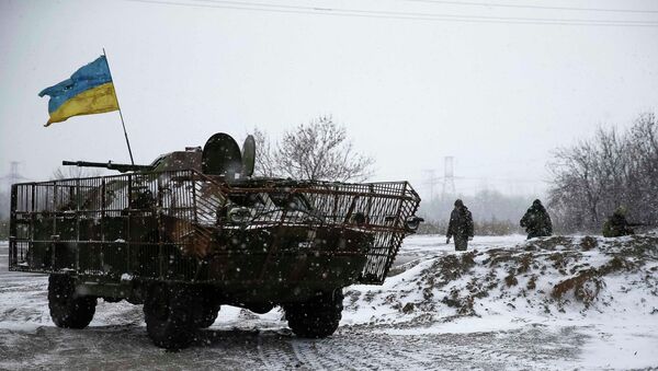 Soldados ucranianos cerca de la ciudad de Debáltsevo - Sputnik Mundo
